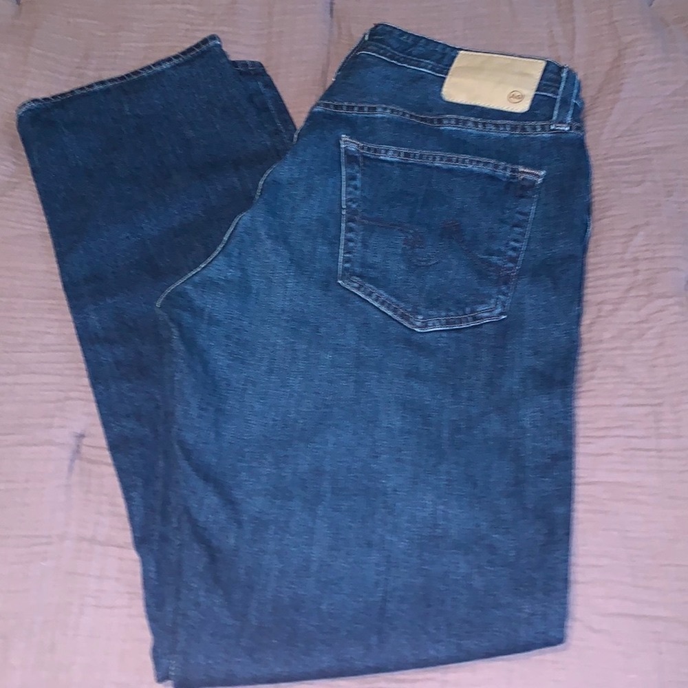 Men’s AG Everett Slim Straight Jeans in Crusade.